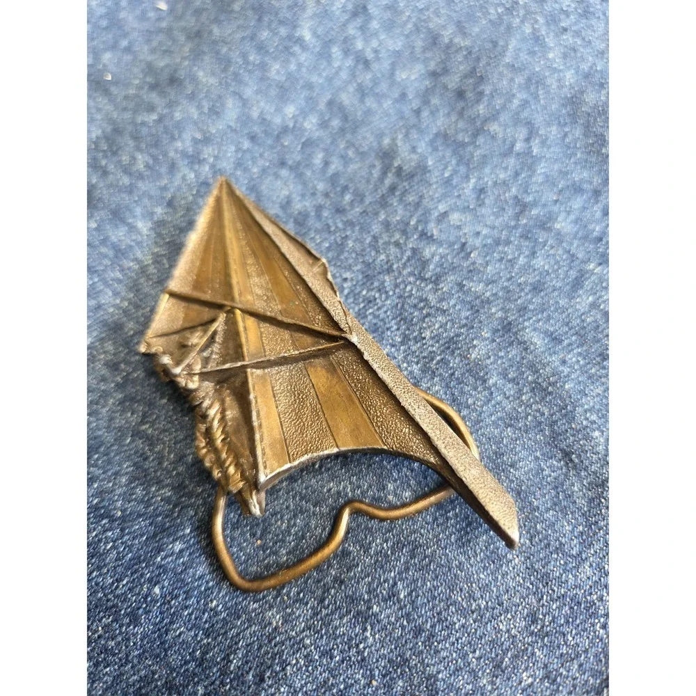 Vintage 1979 Bergamot Hang Glider Brass Belt Buckle - Ltd Ed #95